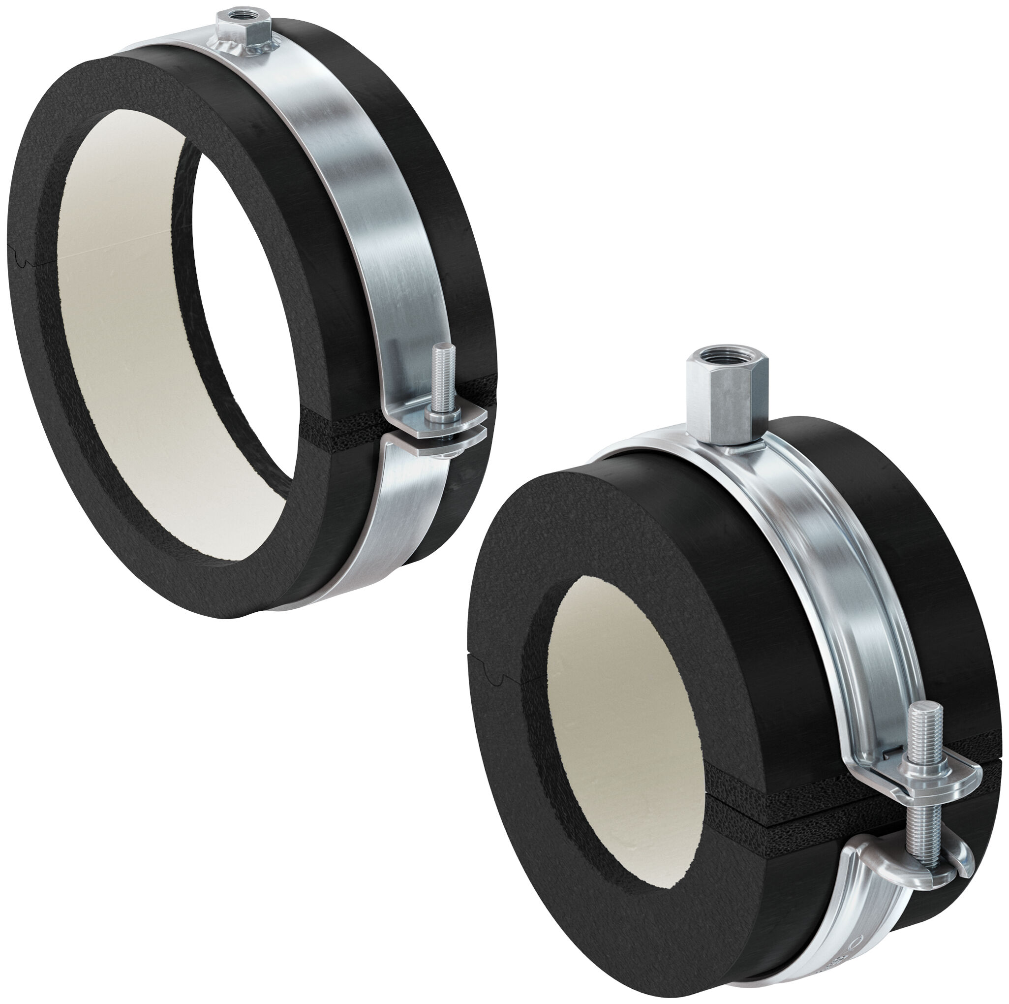 Insulated sales pipe clamps